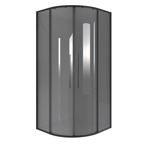 Душевой уголок Niagara Nova NG-2827-34BLACK 100х100 стекло тонированное профиль черный без поддона