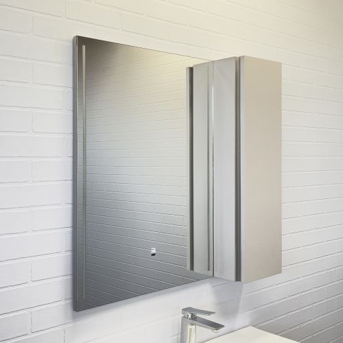 Зеркало-шкаф Comforty Бильбао 00-00014154CF 80х80 подвесной цвет серый