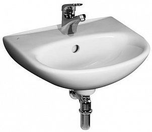 Раковина из сантехнического фаянса Jika Deep 8.1061.2.000.104.9 60х40 подвесная цвет белый 1 отверстие под смеситель