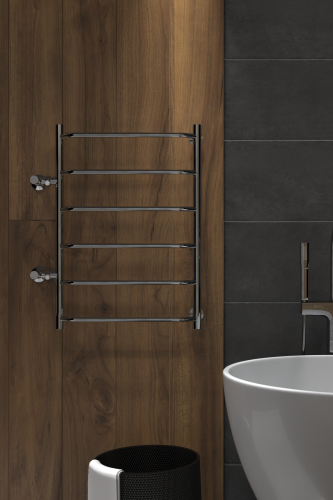 Полотенцесушитель водяной Indigo Roof LRSW80-50-б/п-50 60х80 хром