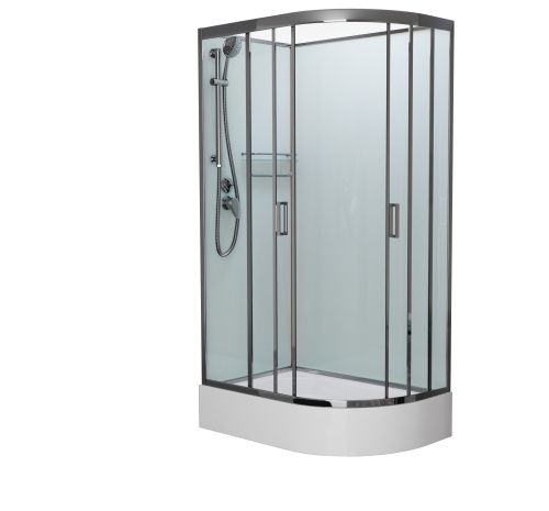 Душевая кабина Frank 180009 120х80 асимметричная без крыши ориентация левая