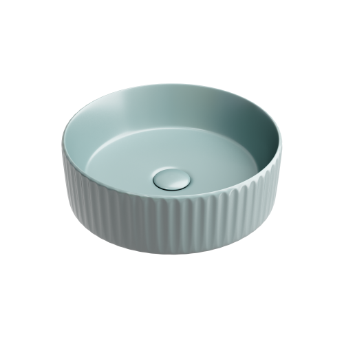 Раковина из сантехнического фарфора Ceramica Nova ELEMENT CN6057MLG 40х40 накладная цвет зеленый без отверстий под смеситель