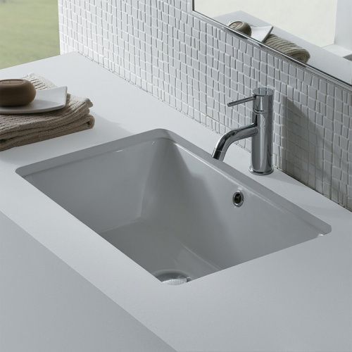 Раковина керамическая Globo Lavabi d'arredamento VA083.BI 60 см встраиваемая цвет белый без отверстий под смеситель