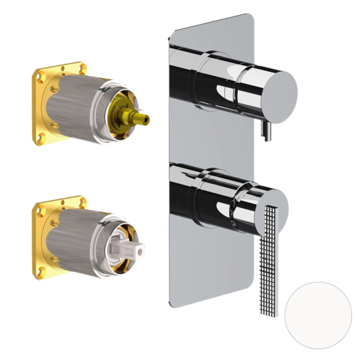 Смеситель для душа Daniel Club ANC612D3KB14 встраиваемый в стену белый