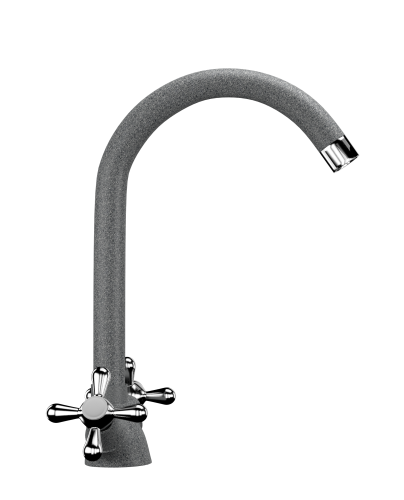 Смеситель для кухни Ulgran Classic U-012-309 на мойку серый