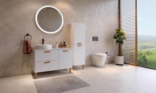 Тумба с раковиной Creavit Patara PT0100.42.MBY+LP140 100х50