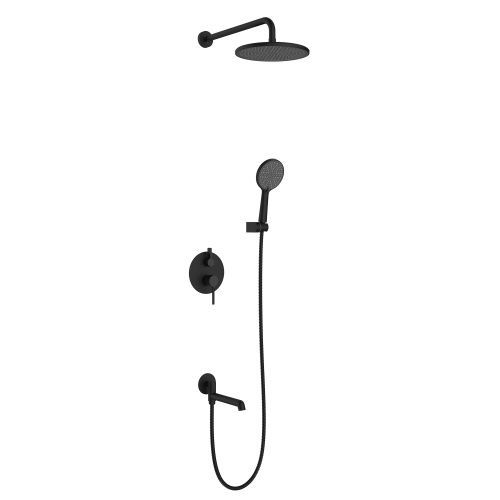 Душевая система Raglo R20 R20.27.06 встраиваемая в стену цвет черный