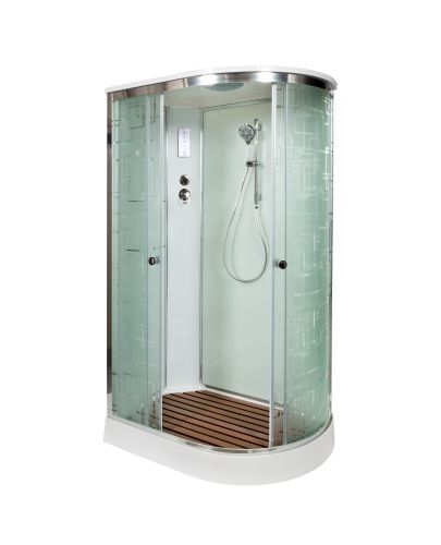 Душевая кабина AvaCan EM1512LEL 120х80 асимметричная с крышей ориентация левая