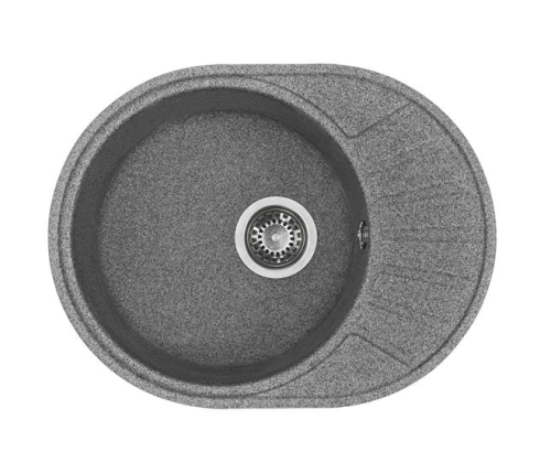 Кухонная мойка Aquaton Чезана 1A711232CS230 55х45 цвет серый поверхность матовая