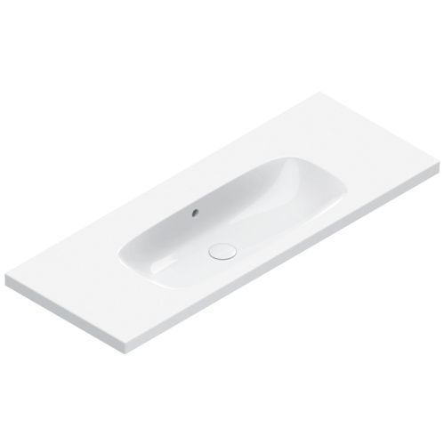 Раковина керамическая Catalano Alvea 621210001 120 см подвесная цвет белый без отверстий под смеситель