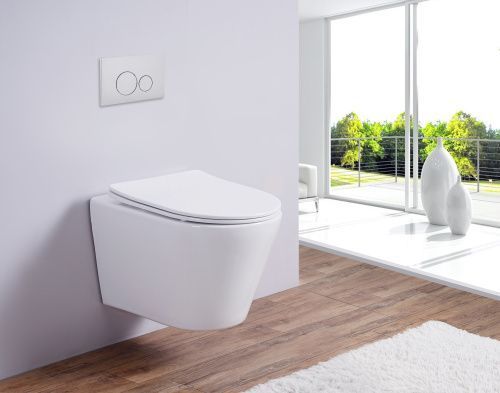 Унитаз подвесной Esbano CLAVEL ESUPCLAVW белый с сиденьем микролифт безободковый каскадный смыв