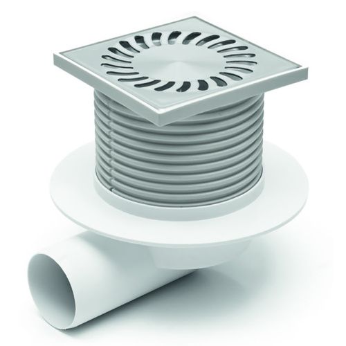 Душевой трап Azario НЕПТУН AZ-425 X L 10х10 нержавеющая сталь