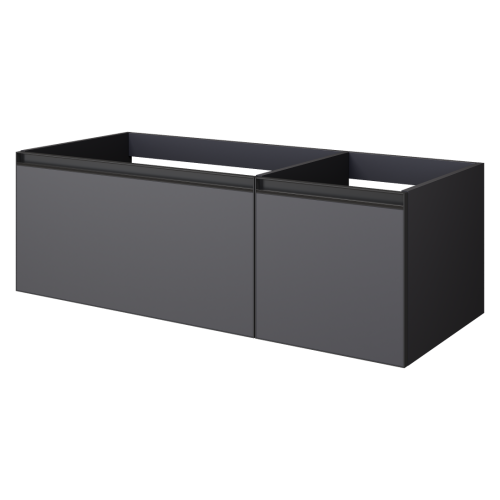 Тумба под раковину Armadi Art Quatro 790-M2-120-A-A 120х50 подвесная цвет черный