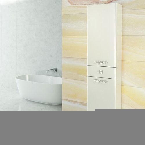 Шкаф-пенал Comforty Монако 00004140124CF 40х200 напольный цвет белый