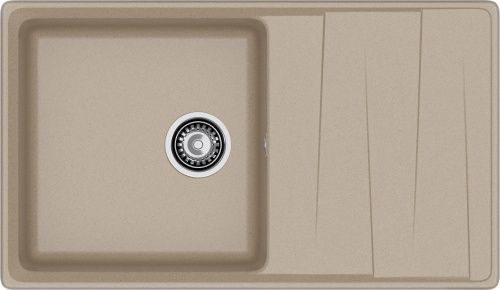 Кухонная мойка Granfest Level LV-860L песочный 85х50 цвет бежевый поверхность матовая