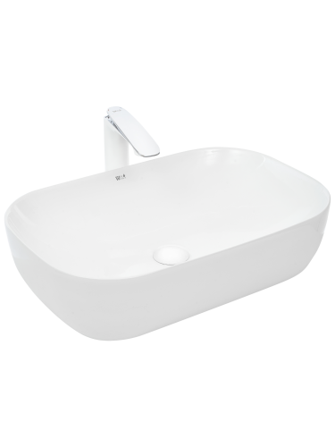 Раковина из сантехнического фаянса WeltWasser WW SK 10000003847 60х40 подвесная цвет белый без отверстий под смеситель