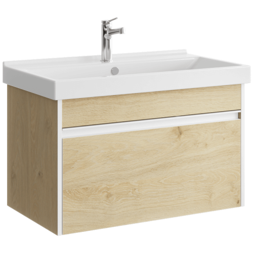 Тумба под раковину Aqwella Y URB0108DD 80х40 подвесная цвет коричневый