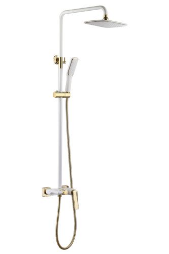 Душевая стойка Boheme Venturo 388-W настенная цвет белый