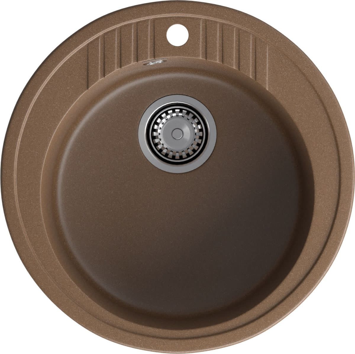 Кухонная мойка Granfest Rondo R-520 терракот 50х50 цвет коричневый поверхность матовая