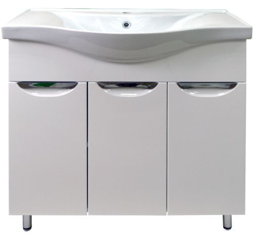 Тумба с раковиной Loranto Стиль CS00070538 80х50 напольная цвет белый
