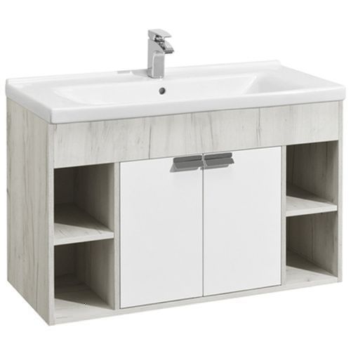 Тумба под раковину Aquaton Флай 1A237501FAX10 100х40 подвесная цвет белый