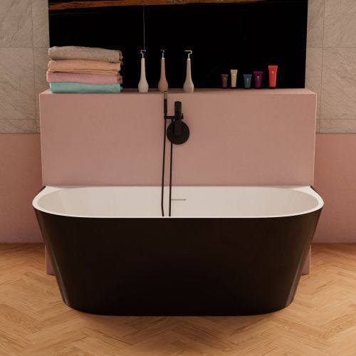 Ванна акриловая Frank 12531 170х80 пристенная овальная с ножками