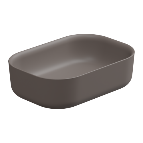 Раковина керамическая GSG Ceramic Design Hit! HILAVRE60029 60х40 накладная цвет коричневый без отверстий под смеситель