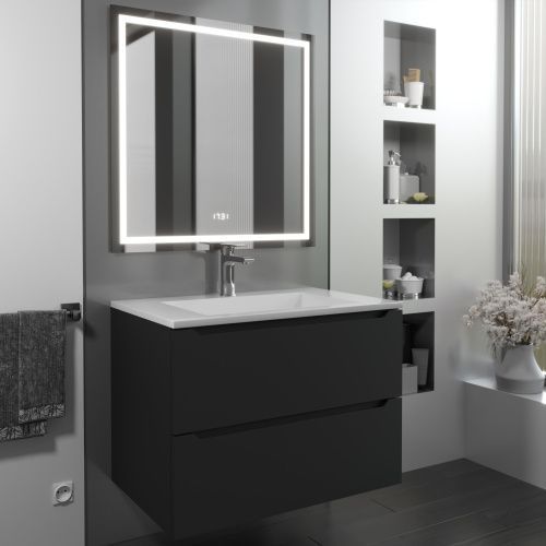 Тумба с раковиной Uperwood Tanos-Next 2900000093 70х50 цвет черный