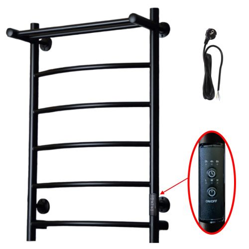 Полотенцесушитель электрический Тругор Пэк сп Пэксп5П/8050черныйВГП 55х80 черный