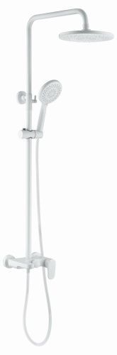 Душевая стойка Boheme Spectre 458-MW настенная цвет белый