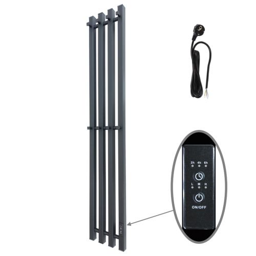 Полотенцесушитель электрический Маргроид Inaro профильный Inaro-12018-1081-9005R 20х120 черный