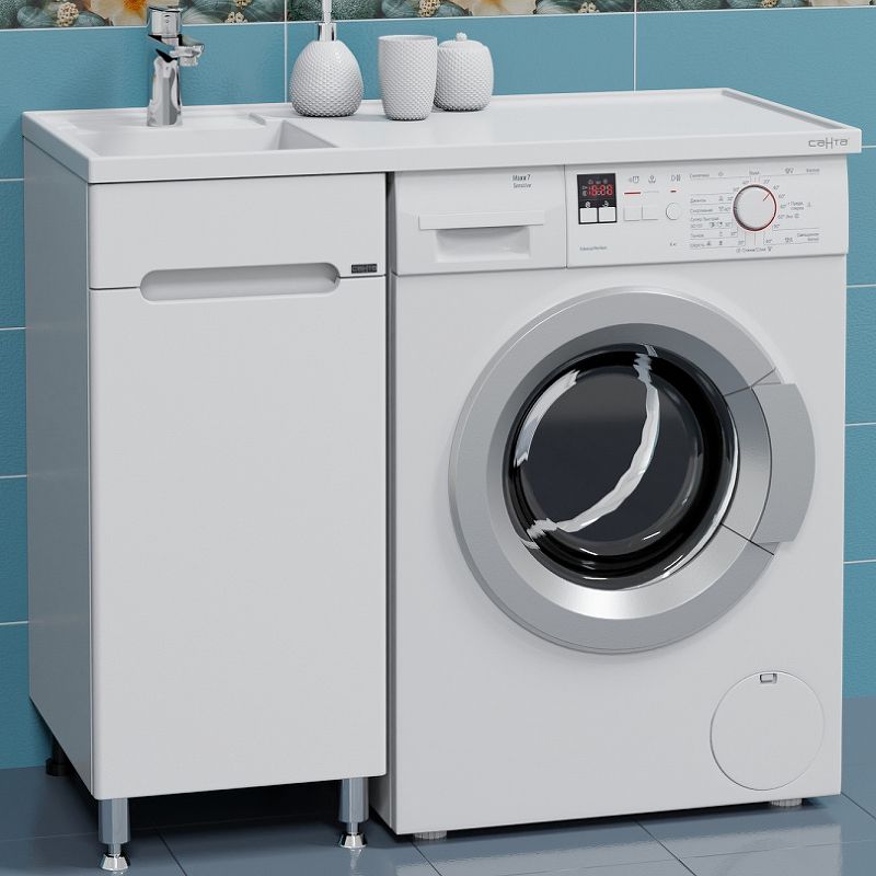 Тумба под раковину СанТа Лондон 224038 40х50 напольная цвет белый