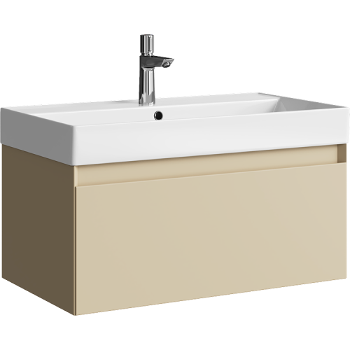 Тумба под раковину Aqwella Y GE01081MD 80х50 подвесная цвет бежевый