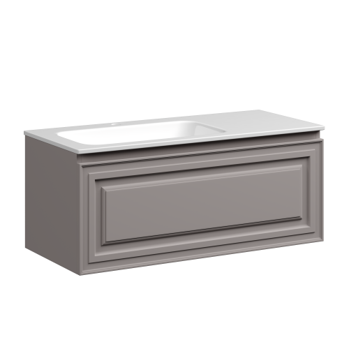 Тумба под раковину Sancos Very VR100LSM 100х40 подвесная цвет бежевый