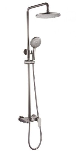 Душевая стойка Boheme Spectre 458-NB настенная цвет серый