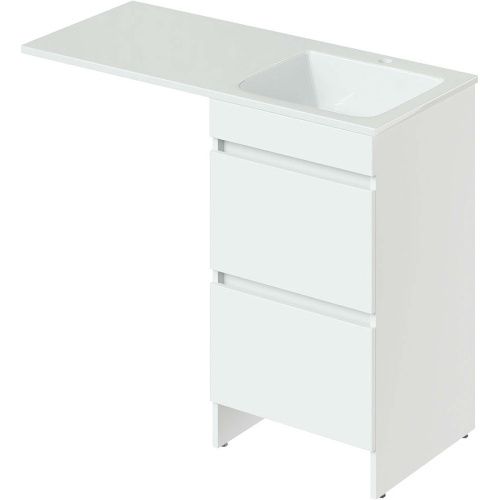 Тумба с раковиной Orange Sistema ST-110TUW+RAR 110х50 напольная цвет белый