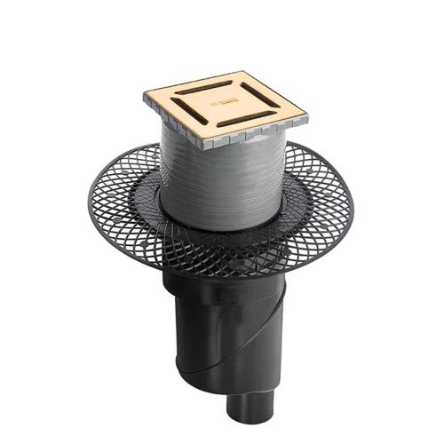 Душевой трап Berges PLATZ Norma 092058 25х25 золото