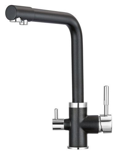 Смеситель для кухни Granula 2015, ШВАРЦ на мойку черный