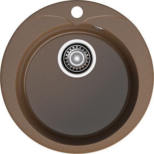 Кухонная мойка Granfest Rondo R-480 терракот 50х50 цвет коричневый поверхность матовая