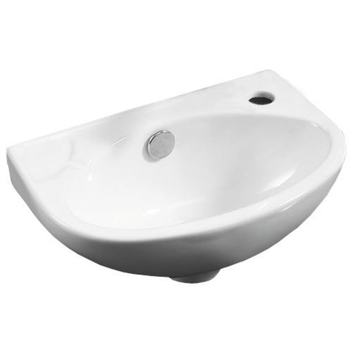 Раковина из сантехнического фаянса Azario AZ-41203 40х30 подвесная цвет белый 1 отверстие под смеситель