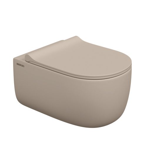 Унитаз подвесной Berges Ego xl 82728 белый с сиденьем микролифт безободковый каскадный смыв