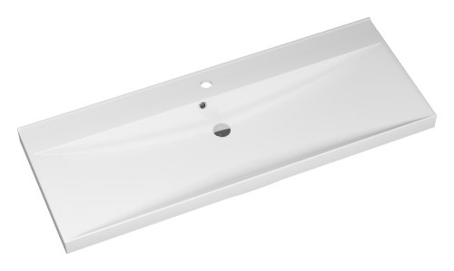 Раковина мебельная из искусственного камня Misty D4019 120 Р-Мис14120-4019Д 120х50 накладная цвет белый