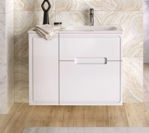 Тумба TA-MBO-90PR(R)-blanco + Раковина ФР-00003478 Taliente