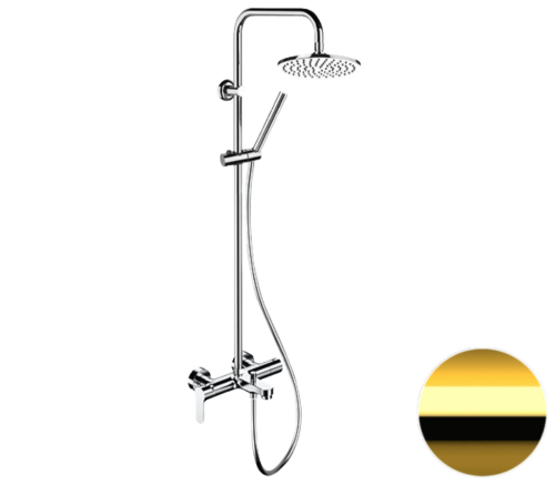 Душевая стойка Remer Class Line L34X7MMM20DO настенная цвет золото