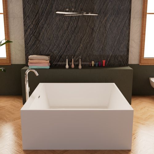 Ванна акриловая Frank 12528 150х150 отдельностоящая прямоугольная с ножками