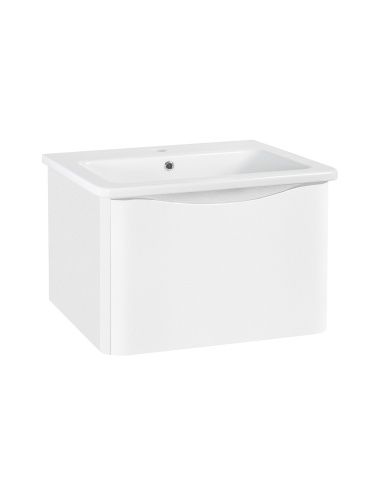 Тумба под раковину Runo Тоскана 00-00001415 80х40 подвесная цвет белый