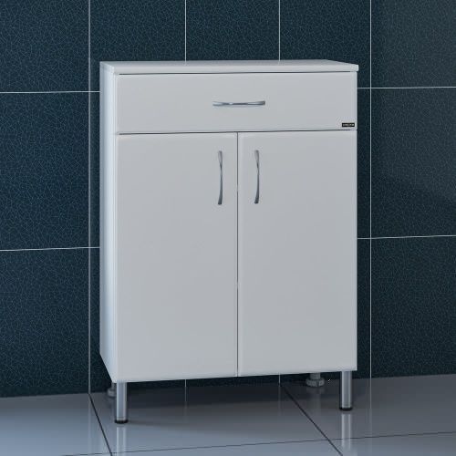 Тумба под раковину СанТа Стандарт 301007 60х30 напольная цвет белый