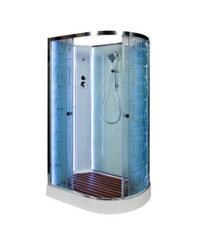 Душевая кабина AvaCan EM1512LNLED 120х80 асимметричная без крыши ориентация левая