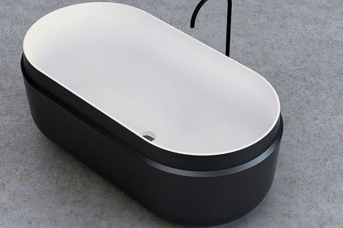 Ванна из искусственного камня Kolpa-San BOUL 592300 165х85 отдельностоящая овальная с ножками