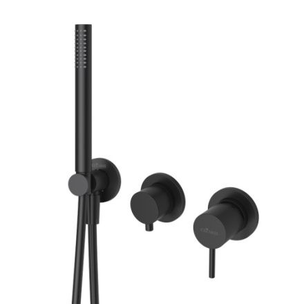 Смеситель Cezares LEAF LEAF-DIM3-D-L-NOP встраиваемый в стену черный